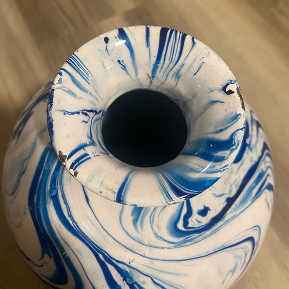 TOZAI Home Blue and White Enamel Vase - Picture 3 of 5